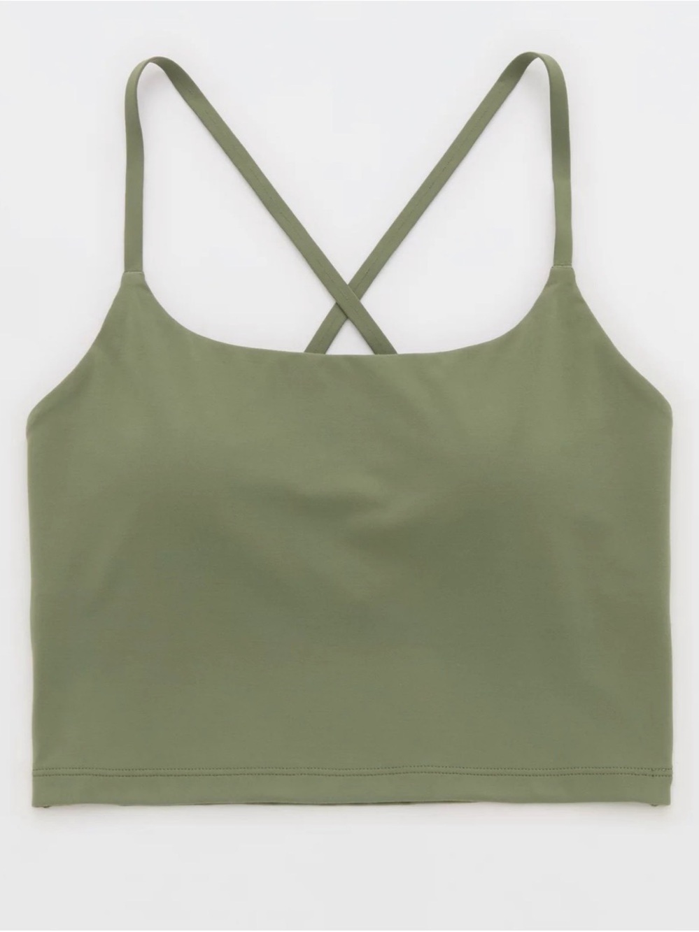 aerie Olive Green Cropped Cami Skirt